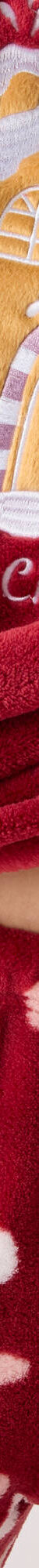 Pyjama "maison", maille polaire toucher peluche (rouge) Pyjama "maison", maille polaire toucher peluche (rouge)